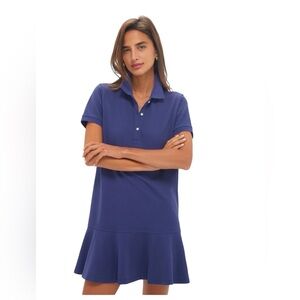Tuckernuck Navy Polo Ruffle Hem Dress